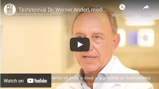 Testimonial Dr. Werner Anderl, medic traumatolog și medici sportivă la spitalul Wiener Privatklinik